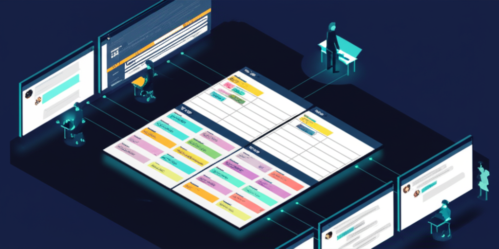 Multiple Claude Code terminal instances coordinating through a shared Kanban board and chat